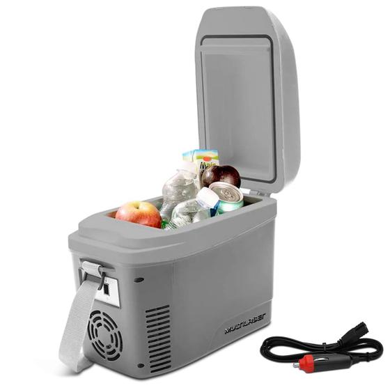 Mini Geladeira Multilaser TV013 7 Litros 12V Portátil Cinza Carro Resfria Aquece Com Alça Transporte Menor preço em Mini Geladeira Multilaser TV013 7 Litros 12V Portátil Cinza Carro Resfria Aquece Com Alça Transporte