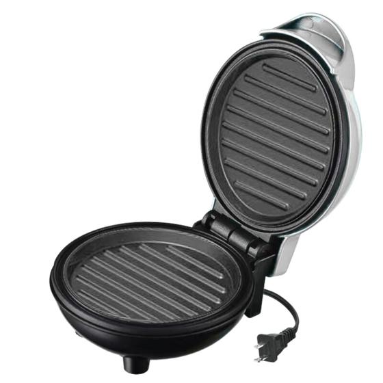 Imagem de Mini Grill Grelha Elétrica 350W De Potência Multifuncional Sanduicheira Antiaderente 110v - Hamburguer, Ovo, Pão, Panquecas, Etc