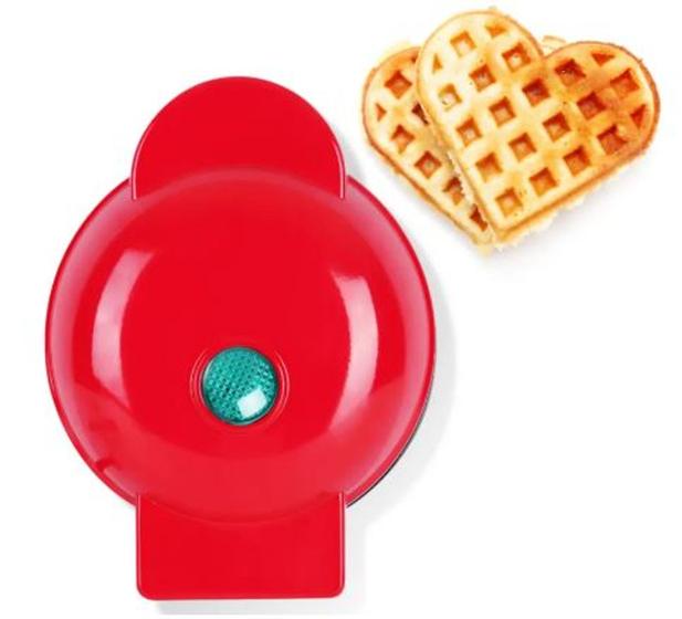 Imagem de Mini Grill Maquina de Waffles Molde Coração Amor P/ Café da Manhã