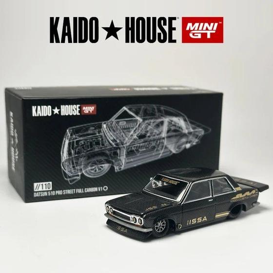 Imagem de Mini GT Kaido House - Datsun 510 Pro Street Full Carbon V1 110