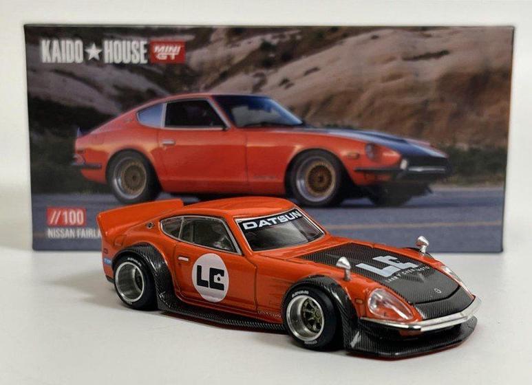 Imagem de Mini GT Kaido House - Nissan Fairlady Z Kaido GT Orange Bang Larry Chen V1 100