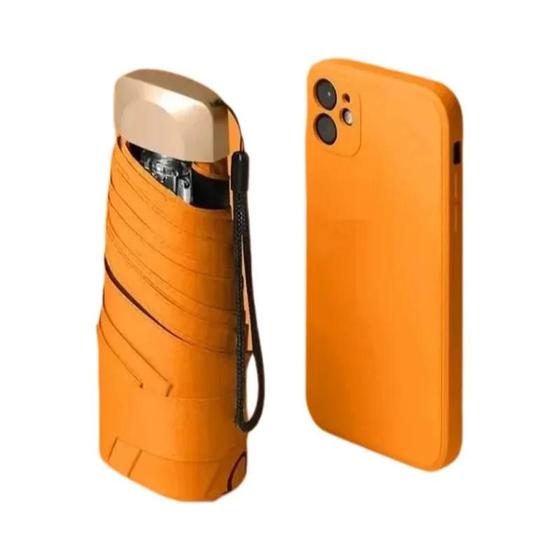 Imagem de Mini Guarda-sol de Bolso com Proteção UV - Dobrável e Portátil - 55% de Desconto