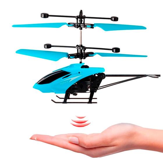 K Avion Model, Unico Helicóptero, 4 Can Remote Control Color Azul