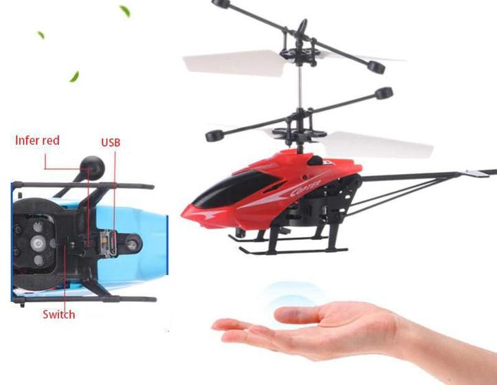 Imagem de Mini Helicóptero Drone Com Luz Sensor De Movimento Usb Homologação: 149822010251