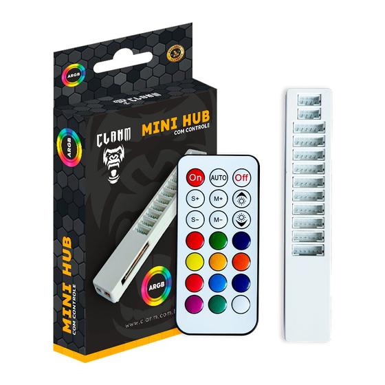 Imagem de Mini HUB Com Controle  S/ Conexão Placa Mãe CLANM