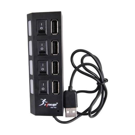 Imagem de Mini Hub Usb 4 Portas 2.0 Extensor Hb-T63 Knup