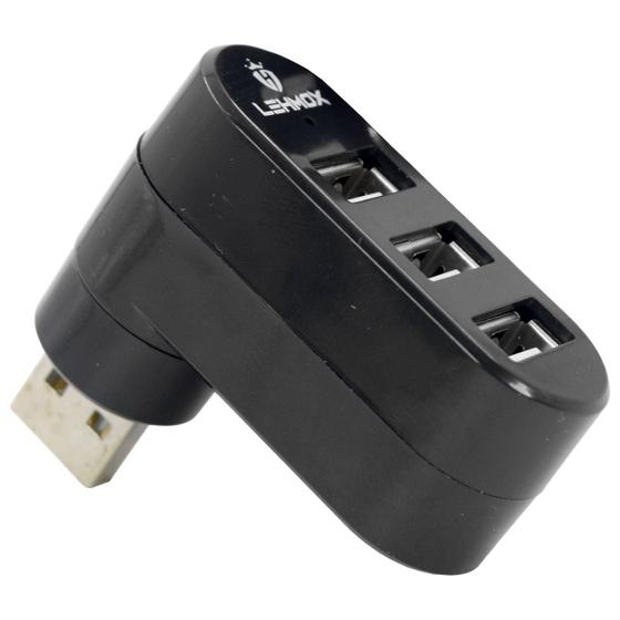 Imagem de Mini Hub USB Compacto com 3 Portas USB 2.0