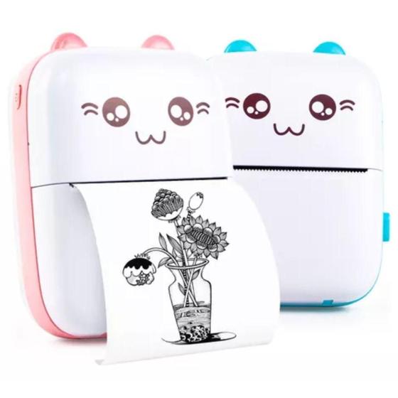 Mini Impressora De Bolso Gatinho Bluetooth - King Imagem de Mini Impressora De Bolso Gatinho Bluetooth