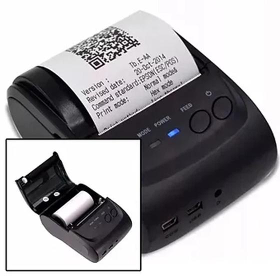 Mini Impressora Térmica Portatil 58mm Bluetooth Android e IOS Sem Fio Recarregavél Menor preço em Mini Impressora Térmica Portatil 58mm Bluetooth Android e IOS Sem Fio Recarregavél