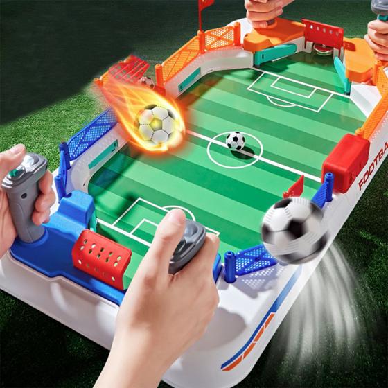 Imagem de Mini Jogo de Futebol de Mesa Pinball Pebolim Fliperama Brinquedo Infantil Adulto