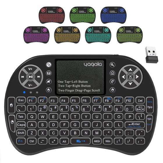 Imagem de Mini Keyboard Teclado Wifi Controle Com Touch Pad