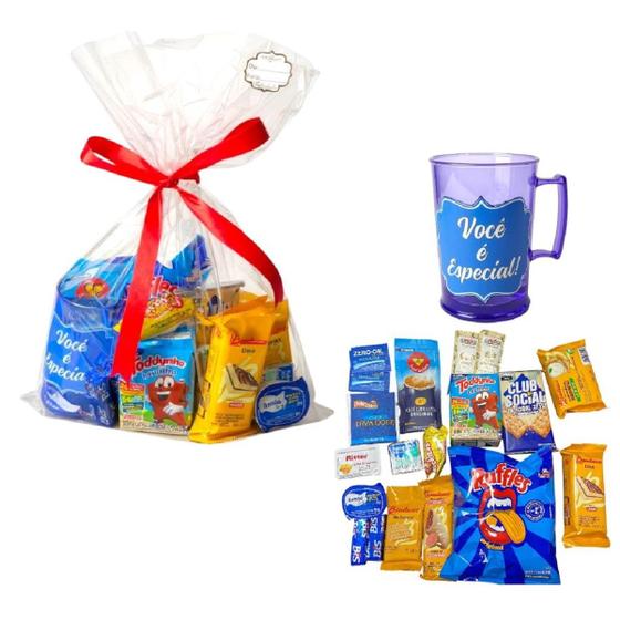 Imagem de Mini Kit Guloseimas e Bebidas p/ Dia dos Pais com 19 itens