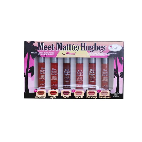 Imagem de Mini Kit TheBalm Meet Matte Hughes Miami (Conjunto com 6 Batons)
