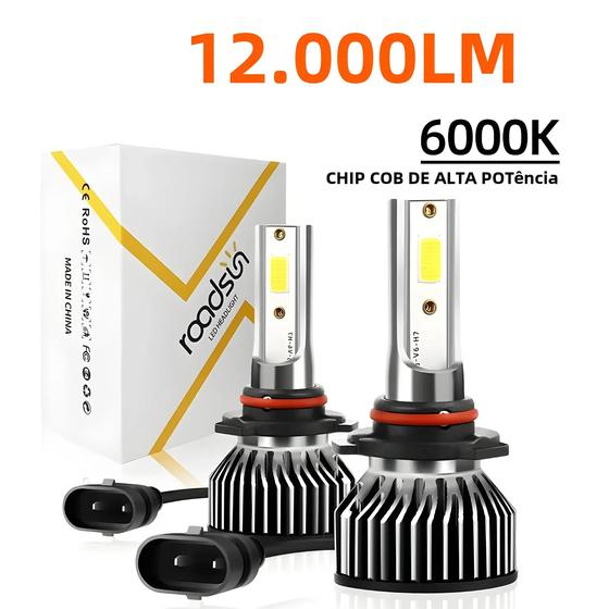 Imagem de Mini Lâmpadas LED para Farol de Carro 12000lm 6000k - H4, H11, H7, H1, H13, 9005, 9006