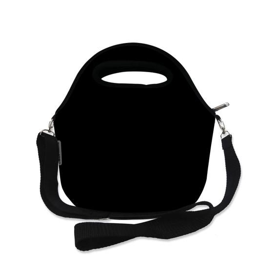 Imagem de Mini Lancheira Bolsa Térmica Marmiteira Neoprene Preto 