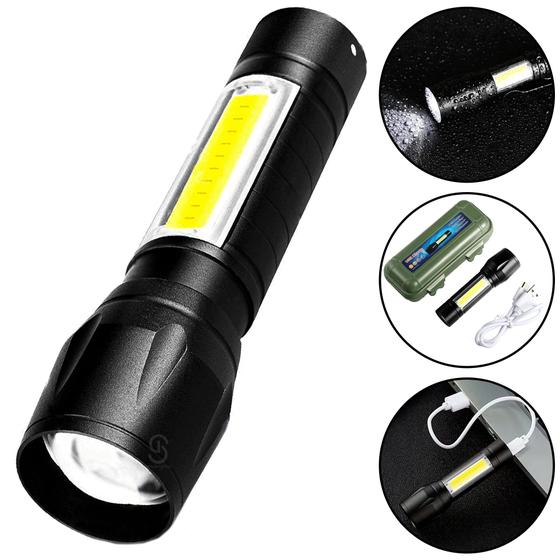 Imagem de Mini Lanterna Compacta Led BM-8400 Iluminação USB 3 Modos