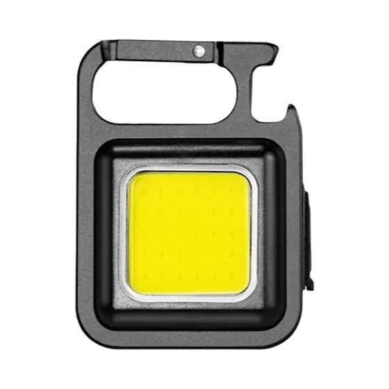 Imagem de Mini Lanterna LED Portátil De Chaveiro USB Recarregável COB Com Ímã Forte Para Acampamento Ao Ar