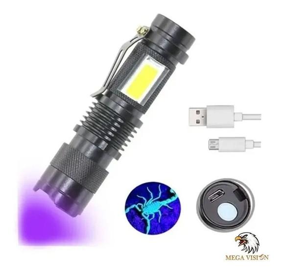 Imagem de Mini Lanterna Luz Ultravioleta 9 Led Luz Negra Uv Escorpião