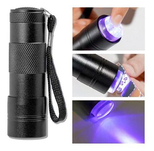 Imagem de Mini Lanterna Portátil Led Ultra Violeta Seca Unha Gel Uv