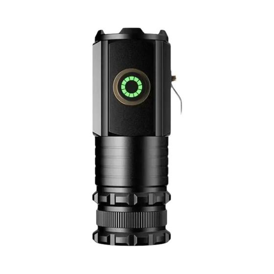 Imagem de Mini Lanterna Recarregável 3 LED à Prova D'Água - Portátil com Clipe e Ímã