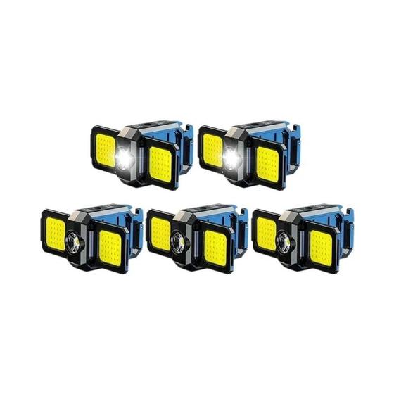 Imagem de Mini Lanterna Recarregável via USB com Luz Lateral Super Brilhante - Chaveiro