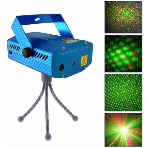 Imagem de Mini Laser Projetor Holográfico Sensor Rítmico Festa