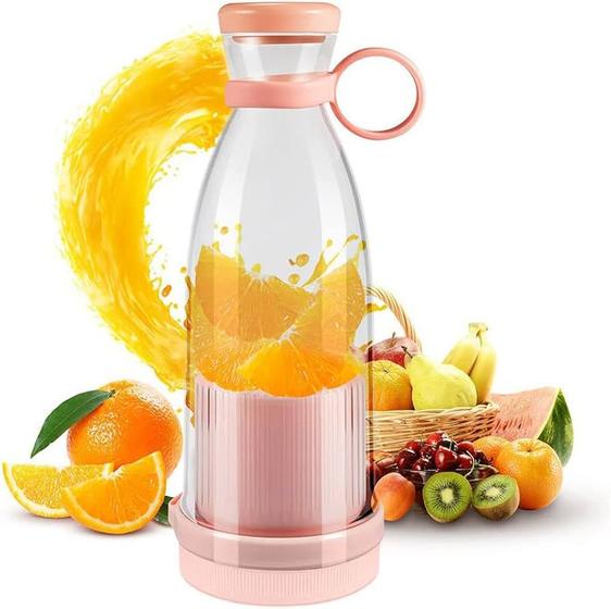 Mini Liquidificador Garrafa Portátil Mixer Shake Misturador Elétrico Recarregável USB Menor preço em Mini Liquidificador Garrafa Portátil Mixer Shake Misturador Elétrico Recarregável USB