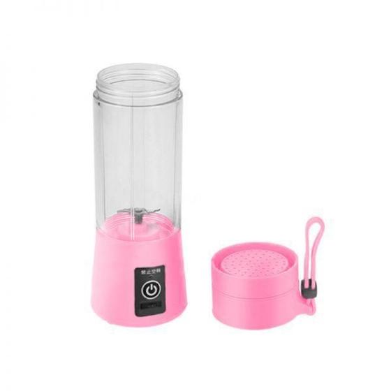 Imagem de Mini Liquidificador Portátil Com Bateria Recarregável - Rosa