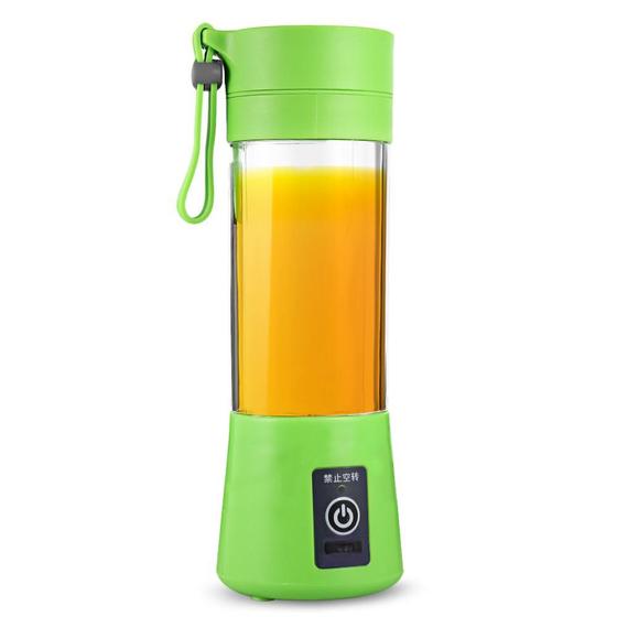 Imagem de Mini Liquidificador Portátil Juice Cup 6 Lâminas USB Verde