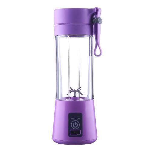 Imagem de Mini Liquidificador Portátil Roxo Recarregável Usb 6 Lâminas