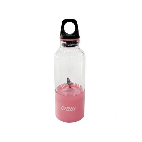 Imagem de Mini Liquidificador Portátil USB Rosa 500ml - Quanhe