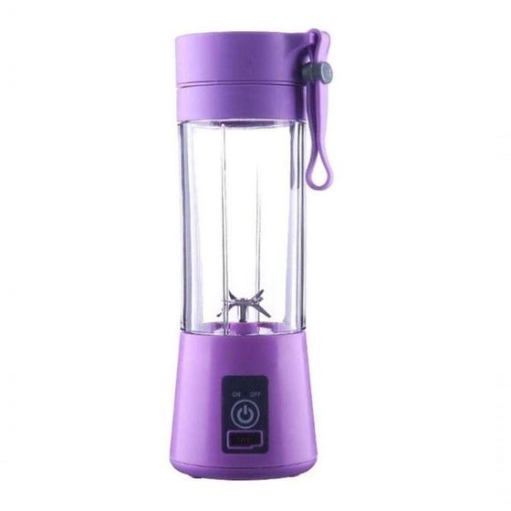 Imagem de Mini Liquidificador Recarregavél Portátil Bateria Usb - Roxo