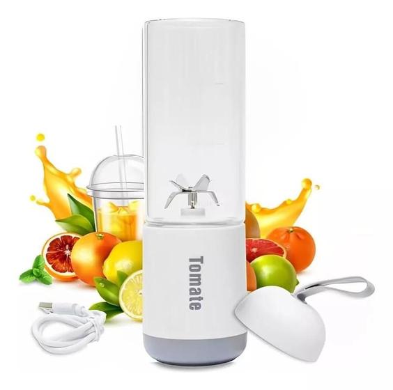 Imagem de Mini Liquidificador Vidro Sucos Vitamina Shakes Usb