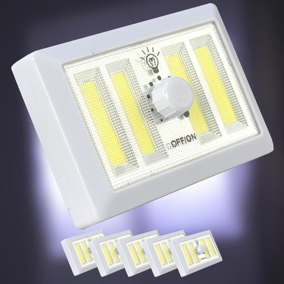 Imagem de Mini Luminária LED Portátil Regulável com Imã Kit 5 Peças CBRN06878
