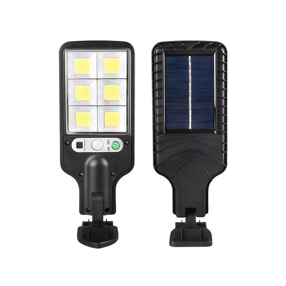 Imagem de Mini Luminária Solar Poste Rua Parede Refletor 108 Cob Sensor