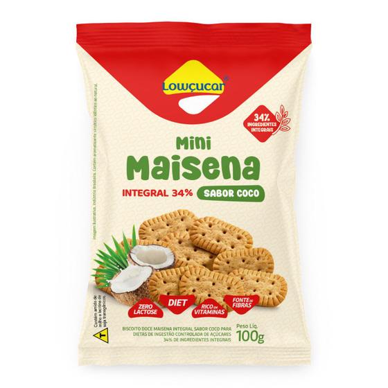 Imagem de Mini Maisena Integral Sabor Coco 100G