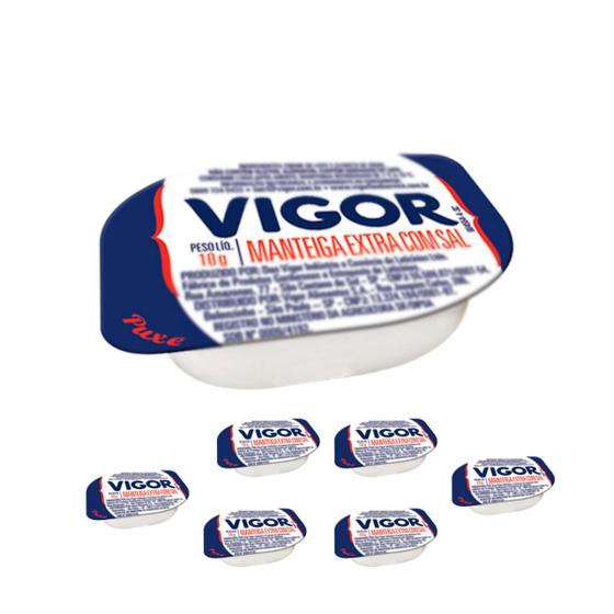 Imagem de Mini Manteiga Com Sal Vigor Blister Sache Kit com 96 Un