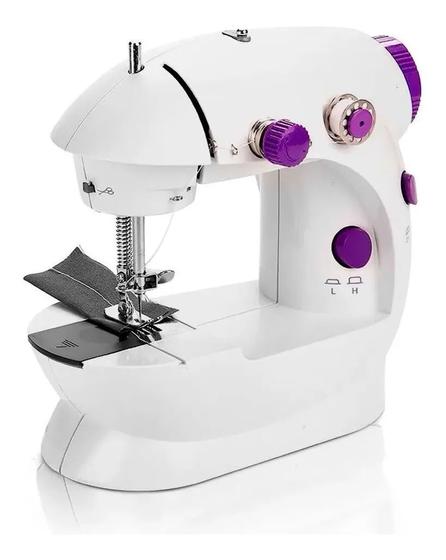 Mini Máquina de Costura Portátil com Acessórios Fonte e Pedal é boa?