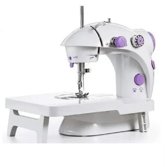 Imagem de Mini Maquina De Costura Portátil Com Mesa Extensora