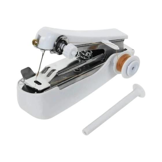 Imagem de Mini Máquina de Costura Portátil Manual - Kit de Viagem com Caixa PP