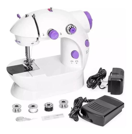 Mini Máquina de Costura Reta Portátil Bivolt Ou Pilha Lanmax Menor preço em Mini Máquina de Costura Reta Portátil Bivolt Ou Pilha Lanmax