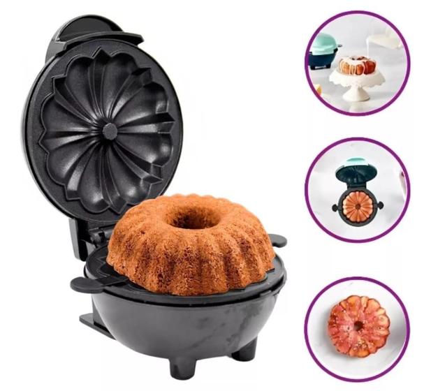 Imagem de Mini Máquina De Fazer Bolo Elétrica Cake Cozinha Bundt 110v