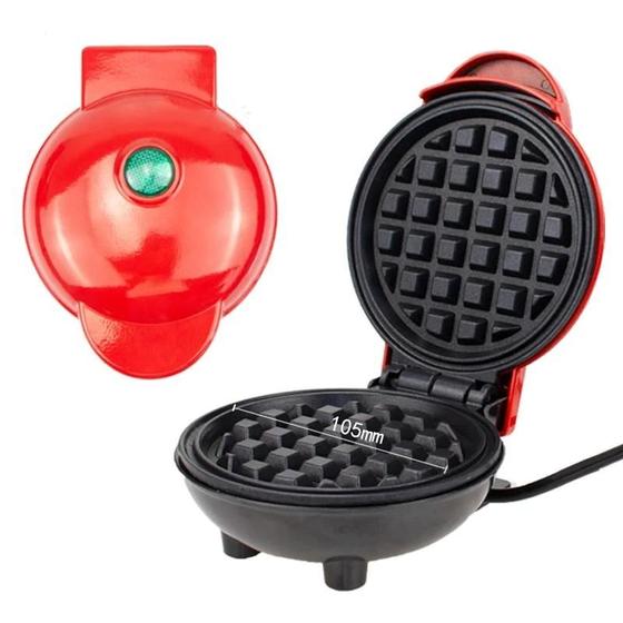 Imagem de Mini Máquina de Waffle Elétrica Portátil 110v Antiaderente