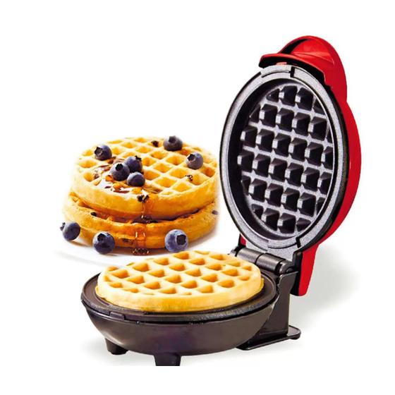 Imagem de Mini Maquina De Waffles elétrica Panquecas panela portátil