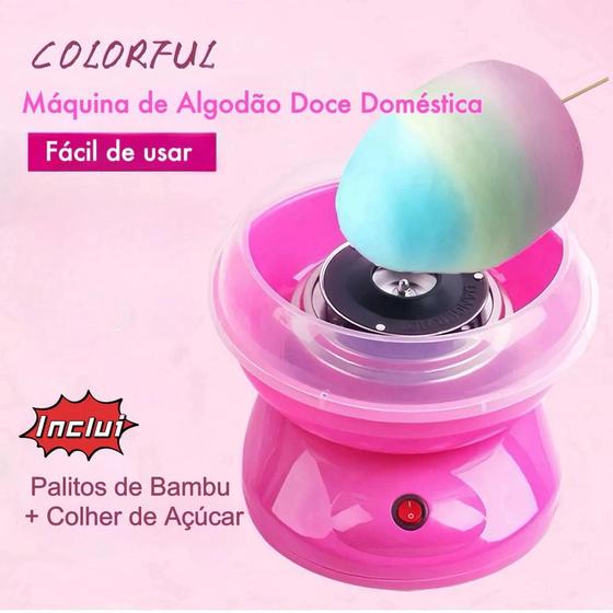 Imagem de Mini Máquina Elétrica De Algodão Doce Portátil