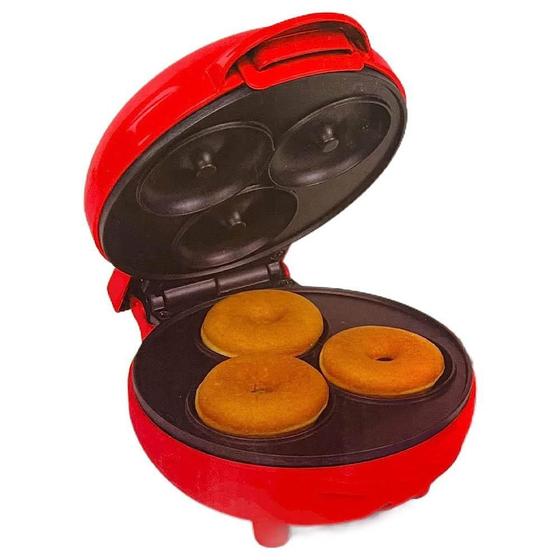 Imagem de Mini Máquina Forma Elétrica Retro Fer Waffle Donuts