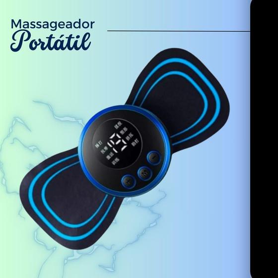 Imagem de Mini Massageador Elétrico Portátil Recarregável Alivio Dor