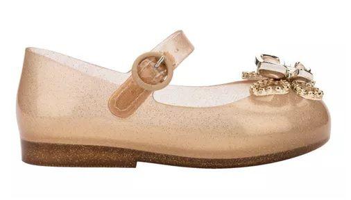 Imagem de Mini Melissa Sweet Love Fly Baby Bege Glitter/Ouro 35717