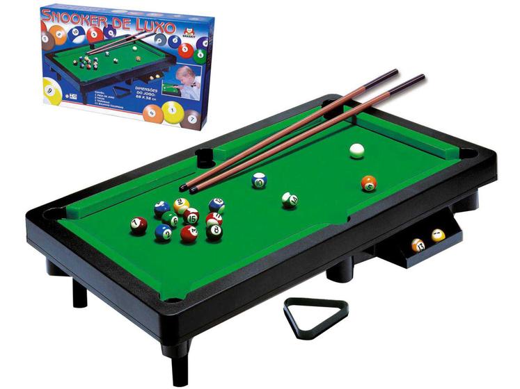 Imagem de Mini Mesa de Sinuca Braskit Snooker de Luxo - 41 x 68cm