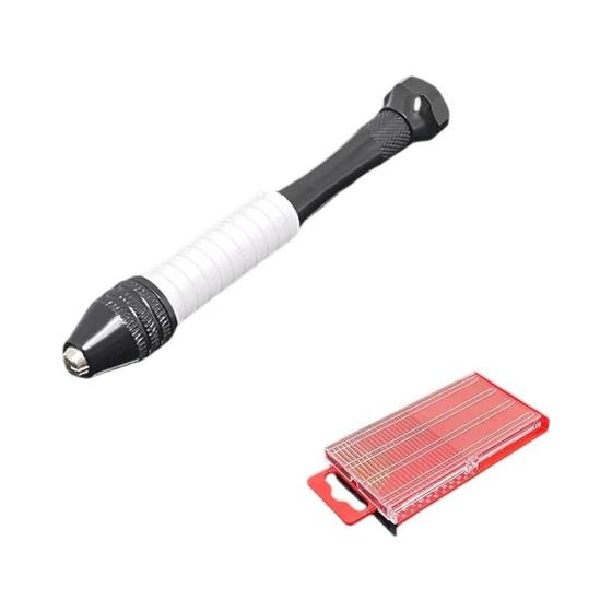 Imagem de Mini Micro Broca Manual de Alumínio (0,3-3,4mm) - Mandril Sem Chave